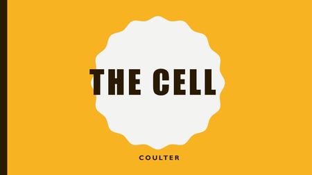 The Cell Coulter.