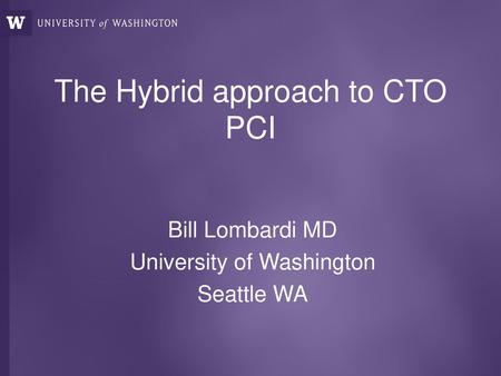 The Hybrid approach to CTO PCI