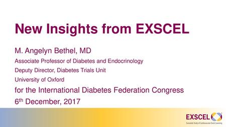 New Insights from EXSCEL