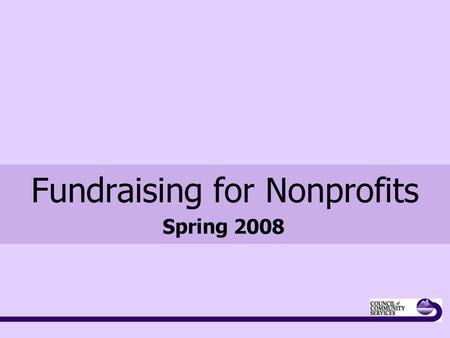 Fundraising for Nonprofits