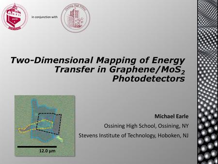 In conjunction with Two-Dimensional Mapping of Energy Transfer in Graphene/MoS2 Photodetectors Michael Earle Ossining High School, Ossining, NY Stevens.