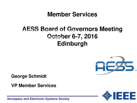 AESS Board of Governors Meeting