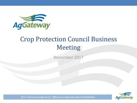 Crop Protection Council Business Meeting