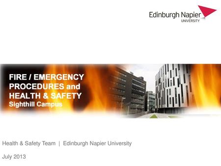 Health & Safety Team  |  Edinburgh Napier University