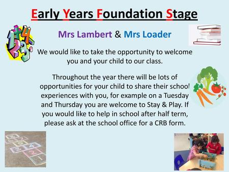 Early Years Foundation Stage