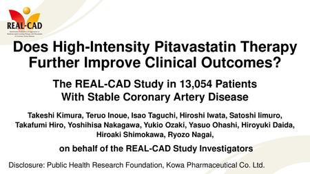 The REAL-CAD Study in 13,054 Patients