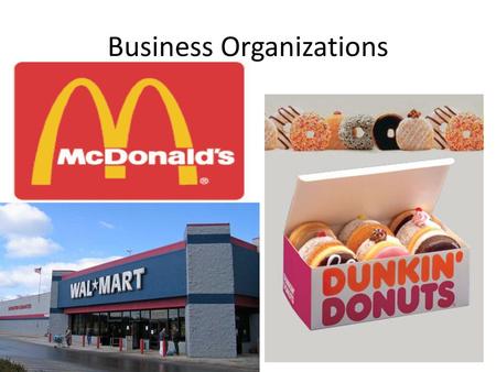 Business Organizations