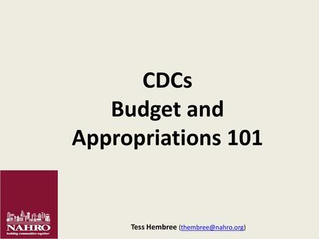 Budget and Appropriations 101