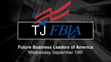 Future Business Leaders of America Wednesday September 19th