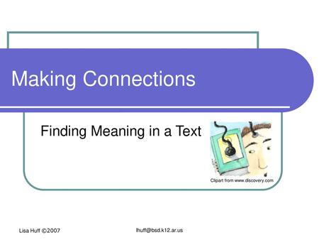 Finding Meaning in a Text