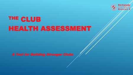 The Club Health Assessment