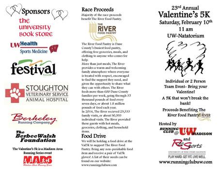 Valentine’s 5K Sponsors 23rd Annual Race Proceeds