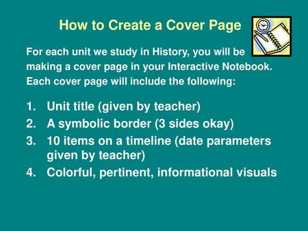 How to Create a Cover Page