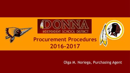 Olga M. Noriega, Purchasing Agent