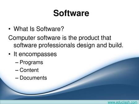 Software What Is Software?