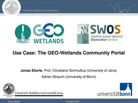 Use Case: The GEO-Wetlands Community Portal