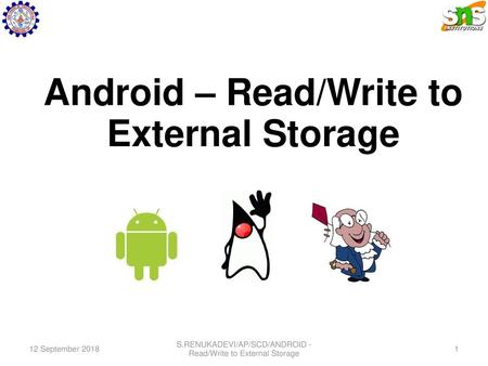 Android – Read/Write to External Storage