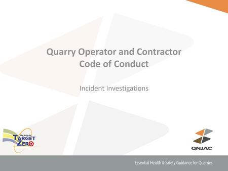 Quarry Operator and Contractor Code of Conduct