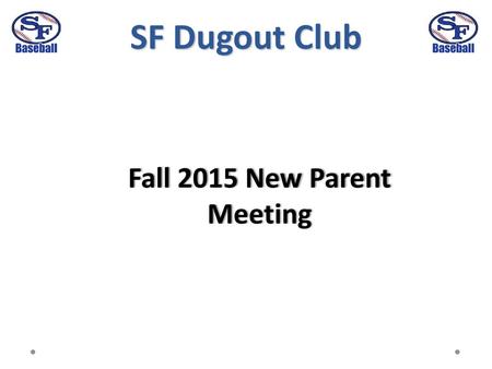 Fall 2015 New Parent Meeting