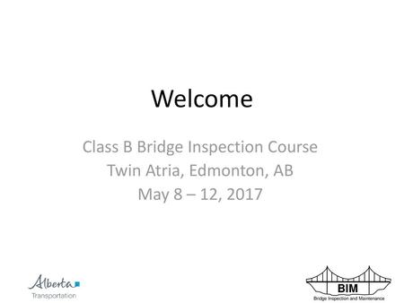 Class B Bridge Inspection Course