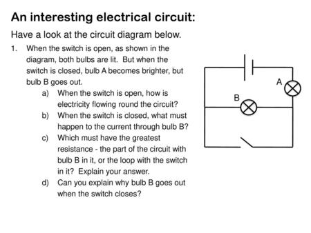 An interesting electrical circuit: