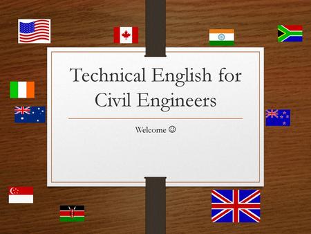 Technical English for Civil Engineers