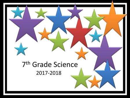 7th Grade Science 2017-2018.