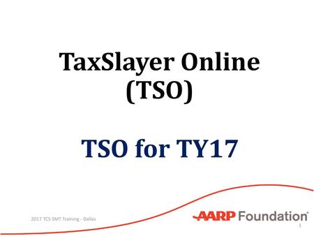 TaxSlayer Online (TSO)