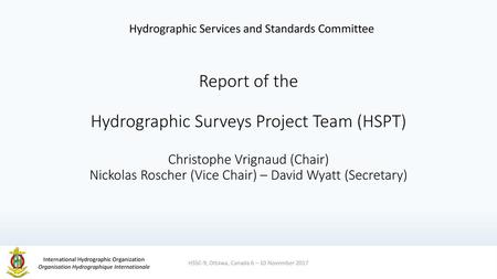 Hydrographic Services and Standards Committee