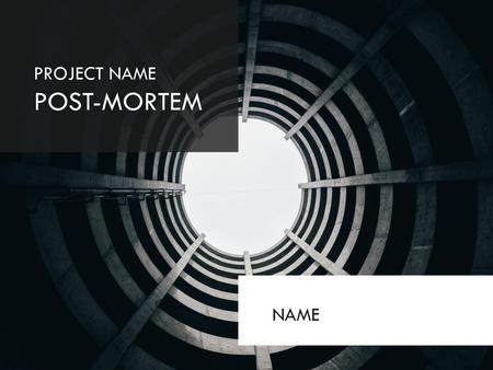 PROJECT NAME POST-MORTEM