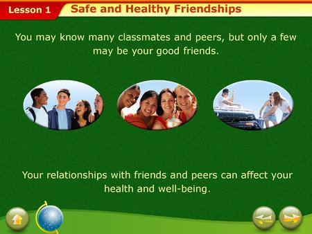 Safe and Healthy Friendships