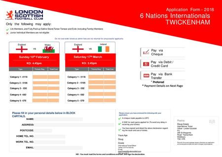 6 Nations Internationals TWICKENHAM