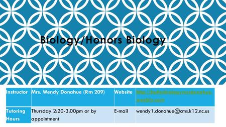 Biology/Honors Biology