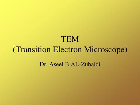 TEM (Transition Electron Microscope)