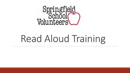 Read Aloud Training.