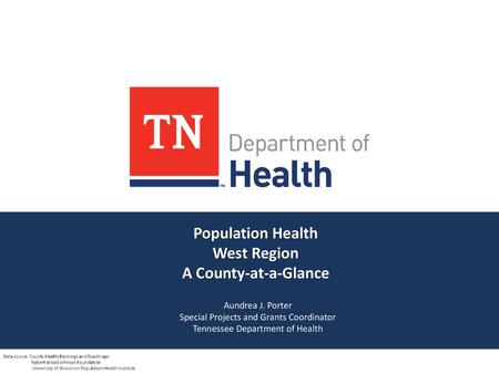 Population Health West Region A County-at-a-Glance