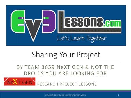 By Team 3659 NeXt Gen & NOT THE DROIDS YOU ARE LOOKING FOR