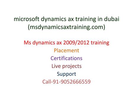 microsoft dynamics ax training in dubai (msdynamicsaxtraining.com)