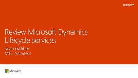 Review Microsoft Dynamics Lifecycle services