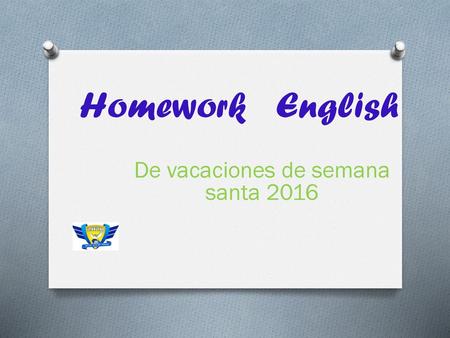 De vacaciones de semana santa 2016