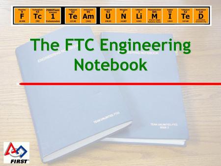 The FTC Engineering Notebook