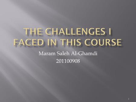 The Challenges I Faced in This Course