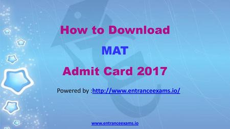 How to Download MAT Admit Card 2017