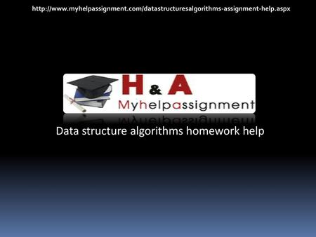 Data structure algorithms homework help