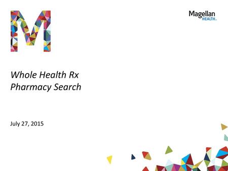 Whole Health Rx Pharmacy Search