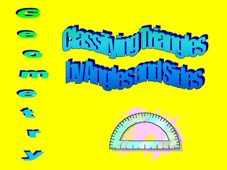 Classifying Triangles