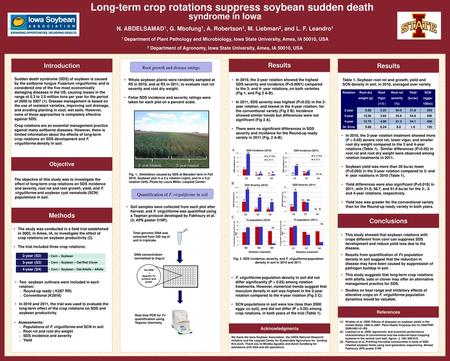 Long-term crop rotations suppress soybean sudden death