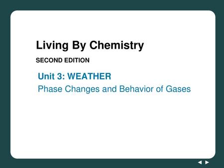 Living By Chemistry SECOND EDITION