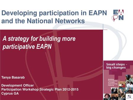 Developing participation in EAPN and the National Networks