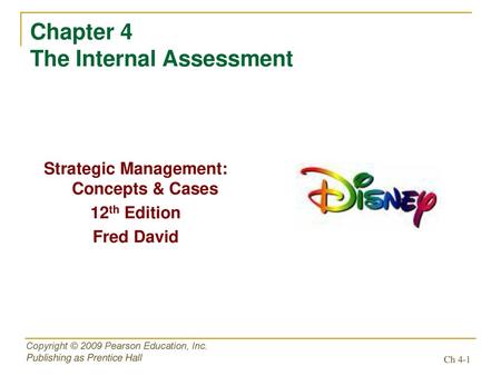 Chapter 4 The Internal Assessment